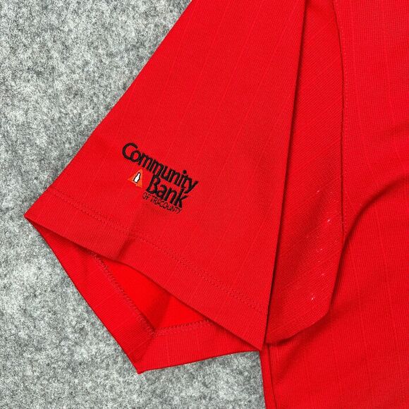 Nike Golf Shirt Mens Extra Large Red Dri Fit Short Sleeve Polo Golfer Casual Y2K - Picture 5 of 13